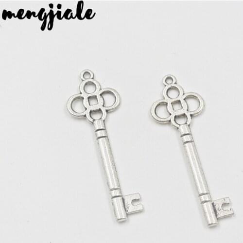 14pcs/lot Keys charms For Jewelry Making Key Charms Findings Antique Key Charms For Jewelry Making DIY Jewelry Accessories