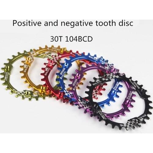 SNAIL Single Disk 30T Disc 104BCD MTB Mountain Bike Bicycle Positive And Negative Round Tooth Plate Small Teeth Chain Wheel