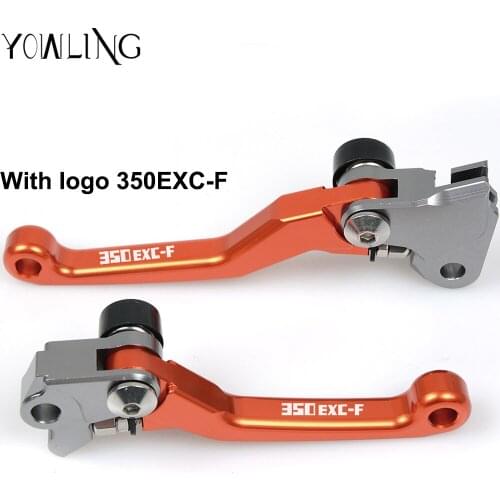 For 350 EXC-F 350EXC-F SIX DAYS 2014 2015 2016 2017 2018 Motocross Dirt bike CNC Pivot Foldable Brake Clutch Lever