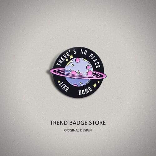 Fashion universe planet Pins metal for Backpack, stereo planet astronomy enthusiasts Brooches for womens Clothing Bag Badge