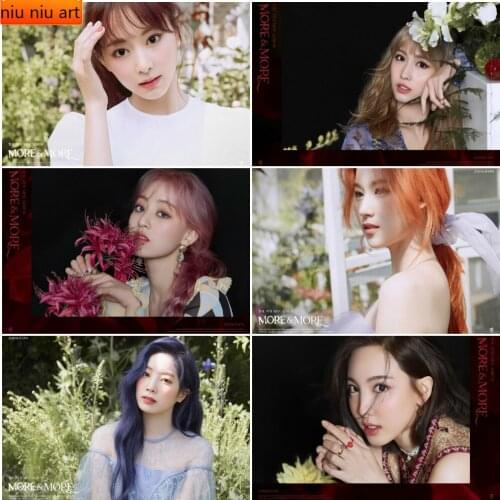 Twice New Album MORE & MORE Diamond Mosaic Diamond Painting Diamond Mosaic DIY Full Diamond Embroidery Living Room Home Decor