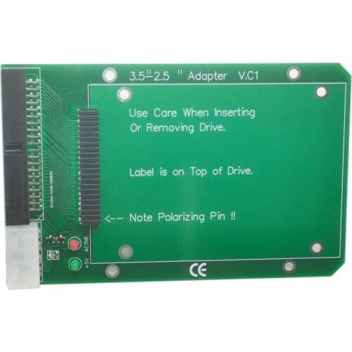 Laptop 44pin 2.5 inch IDE to 40pin 3.5 inch PC 3.5" IDE Adapter Adaptor PCBA for Hard Disk Drive