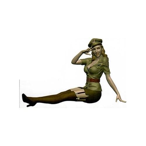 New Unassembled 1/35 modern in summer sit and rest Resin Figure Unpainted Model Kit