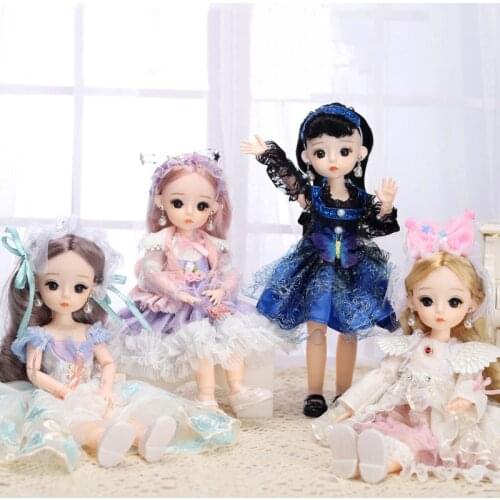 New Princess Dress Dolls Clothes for 1/6 BJD SD Dolls Fashion Skirt Nurse Cowboy Clothes Suit for 30 Cm Dolls Doll Accessories