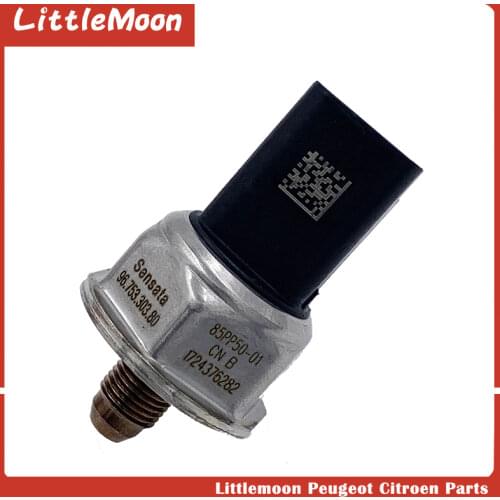 Original new high-pressure fuel rail pressure sensor 198554 is suitable for Peugeot 3008 508 408 308 207 Citroen C3 C4 C5 DS1.6T