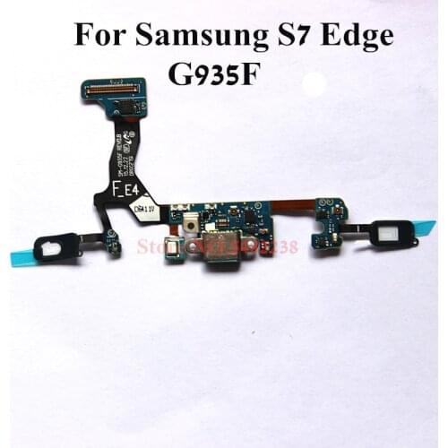Original USB Charging Dock Port Flex cable For Samsung S7Edge G935F Charger plug board+Home Return Sensor Microphone Replacement
