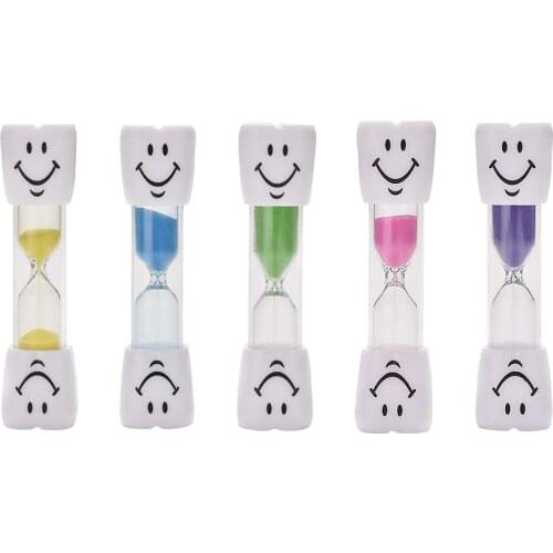 Creative Smiling Face Hourglass Sand Clock for Cooking Brushing Teeth Sands Timer Sandglass Children Kids Gift Desktop Ornaments