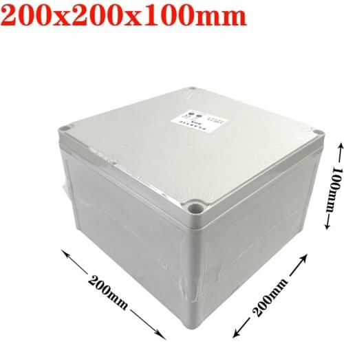 200x200x100mm Outdoor Waterproof Case Enclosure Plastic Box Electronic Project Case Waterproof Junction Box for Electronics