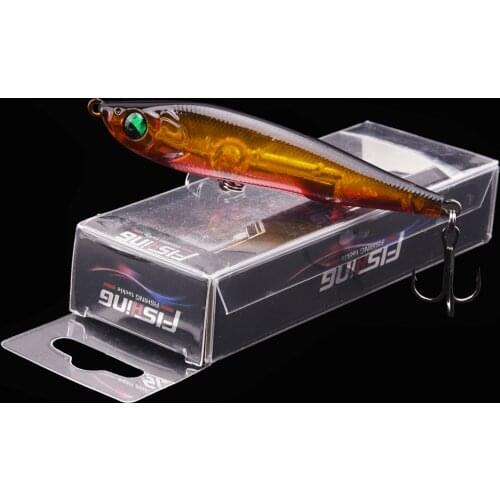 1PC 8cm 15g Long Shot Diving Pencil bait Winter Sea Hard Fishing Lure VIB Bait Diving Swivel Jig Wing Wobbler Crankbait