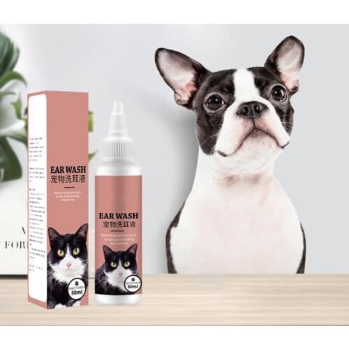 Cat Dog Ear Cleaner Pet Ear Drops Infections Control Ear Mite Medicine Wash Ear