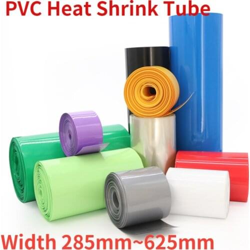 Width 85mm PVC Heat Shrink Tube Dia 55mm Lithium Battery 18650 Pack Insulated Film Wrap Protection Case Pack Tubing 1 meter