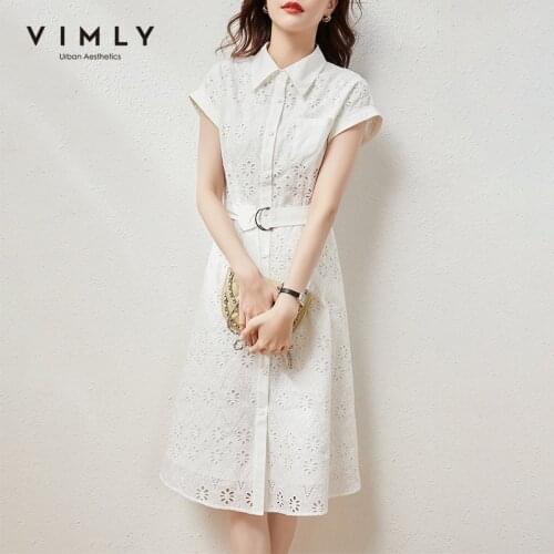Деловые летние платья Vimly China At AliExpress