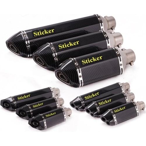 Motorcycle AK Exhaust Pipe Muffler slip on For Nmax Tmax FZ1 R6 R15 R3 MT07 ZX6R ZX10R Z400 Z900 Z1000 CBR1000 GSXR1000 PCX 125