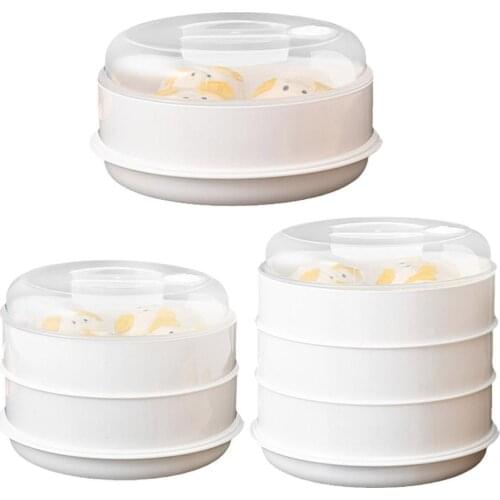 High Quality Food Grade Safe Plastic Steam Basket Rice Cooker Kitchen Cookware Household Multilayer Plastic Steamer Steaming Gri