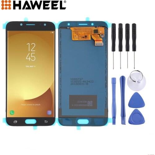 LCD Screen and Digitizer Full Assembly (TFT Material ) for Galaxy J7 (2017), J730F/DS, J730FM/DS(Black)