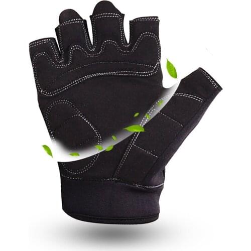 1 Pair Unisex Half Finger Sport Fitness Gloves Breathable Road Riding Gloves Non-Slip For Bike Bicycle Cycling Men Free Shipping