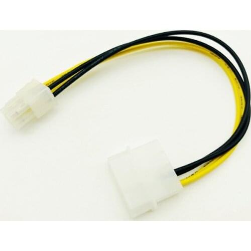 1PCS P3 4Pin Power Supply to P4 12V Converter Adapter USB SATA Cable USB Riser Card 4Pin Connector DVI-D VGA Dual PSU Cables