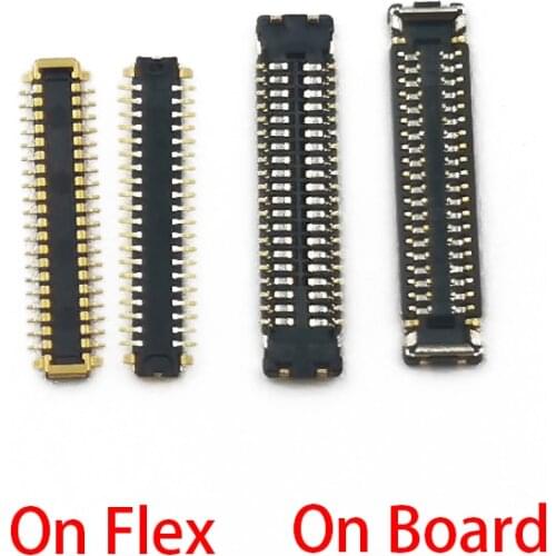 2pcs LCD Display FPC Connector On Board For Xiaomi Redmi Note8pro Note 8 7 Pro Hongmi 7pro 8Pro Note 7 8 Screen Plug Flex 40pin