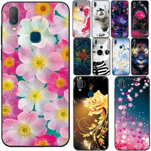 For vivo Y11 2019 Case Silicone Phone Cover For vivo 1906 Flower Protective Case For vivo Y11 2019 Soft TPU Fundas on vivo 1906