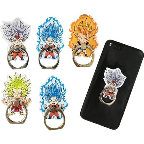Dragon Ball Super Broly Ultra Instinct Goku Phone Ring Vegeta Gogeta Mobile Phone Ring 360 Degree Smart Holder Stand