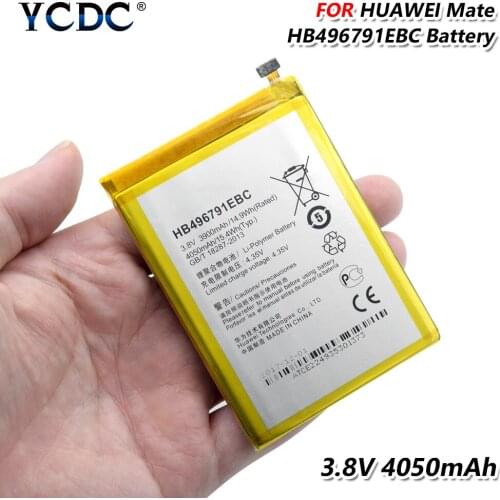 HB496791EBC 4050mAh Replacement Phone Battery For Huawei Mate 1 2 MT1 MT2 MT1-U06 MT2-L02 MT2-L05 Lithium Polymer Bateria
