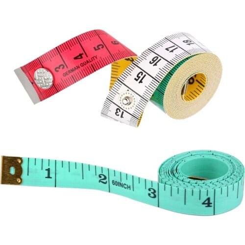 LMDZ 2 Snap On Tape, PU Material, Retractable 150 CM / 60 IN Double Scale Manual Clothing Measurement Sewing Tool