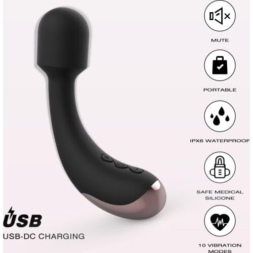 Multispeed Rechargeable AV Magic Wand Vibrator Sex Toys for Woman Sex Massage G Spot Vibrators for Women Adult Sex Machine Shop