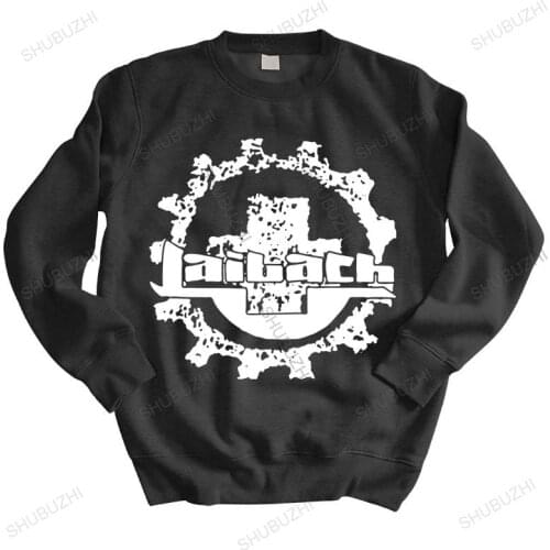Men autumn cotton sweatshirt black hoody LAIBACH LOGO INDUSTRIAL DARK WAVE casual hip-hop hoodies brand hoodie drop shipping