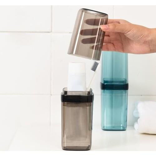 Toothbrush Cup Set Portable Travel Couple Mouthwash Mug Washing Brushing Storage Box bathroom cup acrylic toothbrush cup