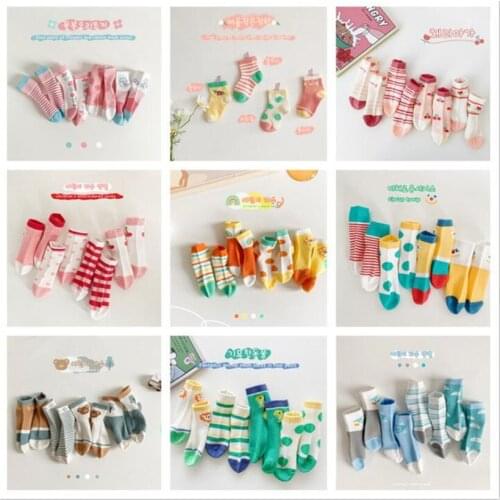 4 Pairs/lot Baby Girls Socks Short Mesh Socks Kids Ankle Length Soft Cotton Baby Boys Socks Breathable Kids 1-12 Years