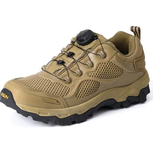 NEW Outdoor Mens Military Tactics Shoes BOA Lacing System Army Combat Desert Boots Male Rapid Respon Hunting Hiking Sneaker