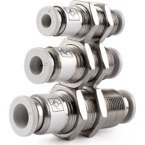 One-way Valve Diaphragm Through SPM-4 6 8 10 12 Through Plate Diaphragm Connector Pneumatic Component Quick Connector