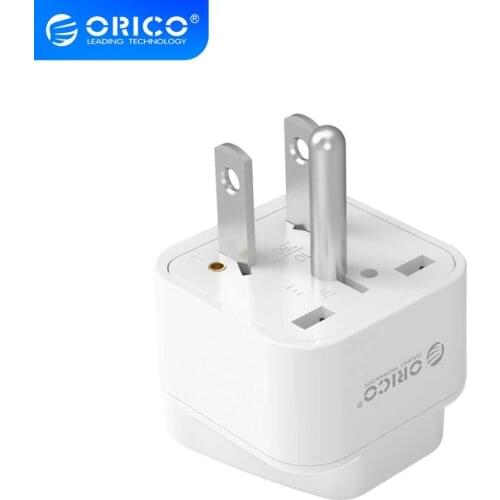 ORICO Universal Travel Electrical Plug AU US UK BR IN IS IT AC Plug Power Adapters Converter White Smart Plug Wall Socket Plug