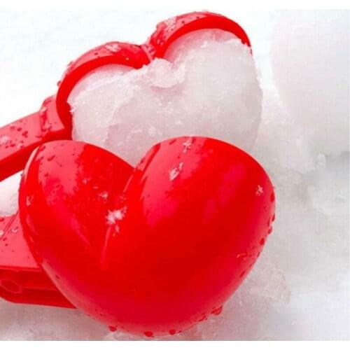 Winter Plastic Snowball Maker Clip Kids Outdoor Sand Snow Ball Mold Toys Snowman Clip Toy for Children TUE88