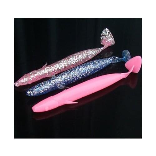 T-tail Artificial Soft Lures 12.5cm/9g Fishing Tackle Sea Fishing Articulos De Pesca Soft Baits 10PCS