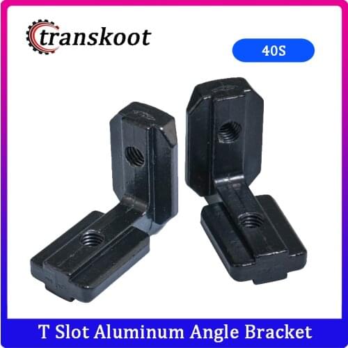 10pcs Black L Shape Inner Corner Connector Joint Bracket with Screw and Wrench for 4040 Aluminum Extrusion Profile