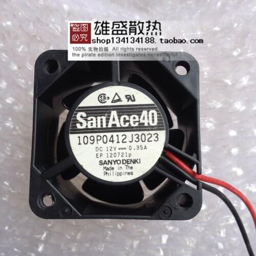 For Sanyo Sanyo 109P0412J3023 12V 0.35A 4cm 4028 2-Wire Cooling Fan