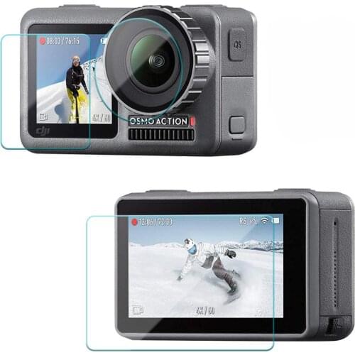 Protective Glass For Dji Osmo Action Camera Screen Protector Lens Protective Film Cover For Osmo Action Accesorios Sport