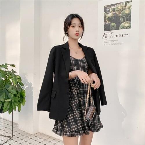 Work Suit Coat Ladies Business Blazers Outerwear New Chic Solid Color Women Casual Blazer Jacket Office Lady Pockets