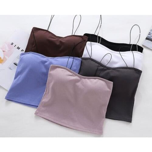 1pcs Oil Painting Girl Camisole Beauty Back Wrapped Chest Womens Outer Wear Base Vest Type Bra Cotton Underwear Accessories New