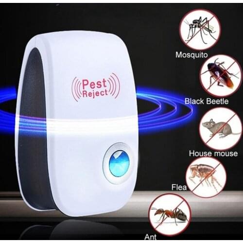 1Pc US/EU Pest Reject Ultrasound Mouse Cockroach Repeller Device Insect Rats Spiders Mosquito Killer Pest Control Household Pest