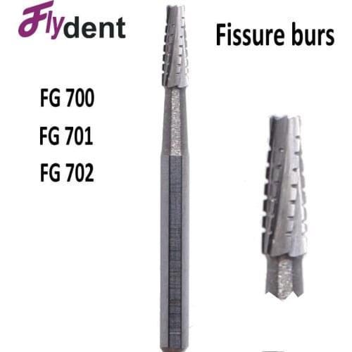 10 Pcs free shipment dental fissure burs high speed dental product Dental Lab Carbide Burs FG700 FG701 FG702