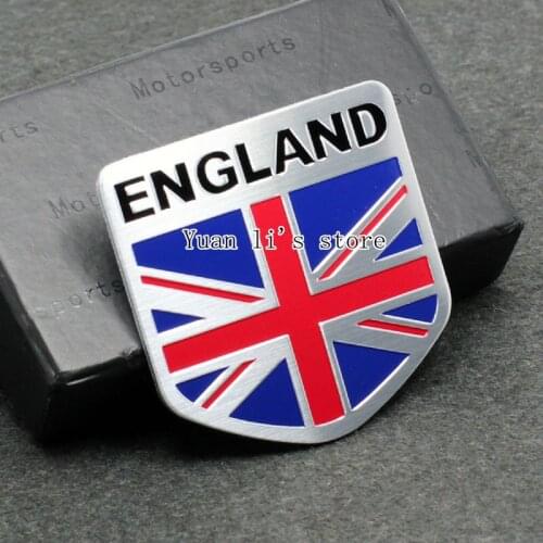10X car truck auto England UK flag emblem sticker metal badge decal decor 50*50mm Car Styling