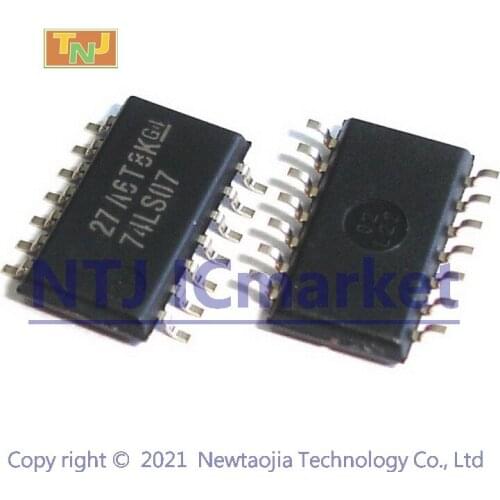 10 PCS SN74LS07NSR SOP-14 5.2mm 74LS07 Hex Buffers / Drivers with Open-Collector High-Voltage Outputs Chip IC