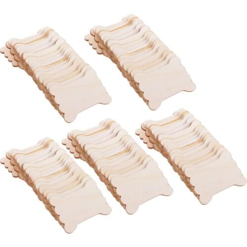 100pcs Wooden Thread Wind Board Floss Bobbin Wire Coils Embroidery Winding Stitch for Sewing Craft Cross Organizer Stand