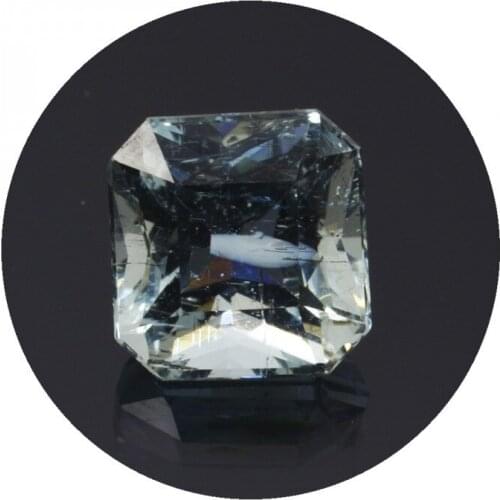 3,21 ct. Aquamarine Princess Cut