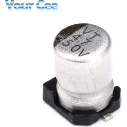 50 pcs 50V 4.7UF 4*5MM SMD Aluminum Electrolytic Capacitors