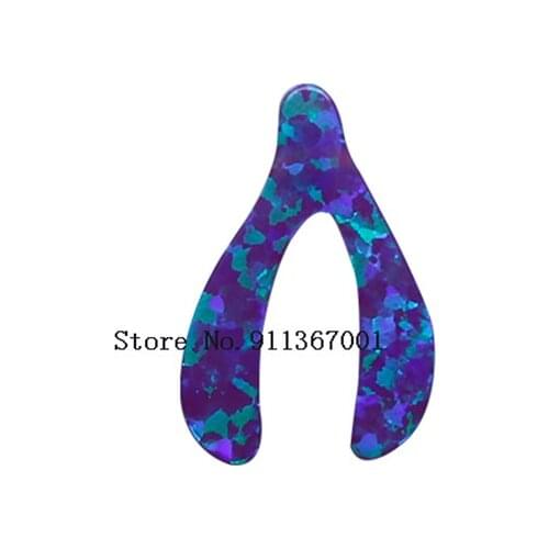 50pcs Colorful Opal Wishbone Opal Size 10*15mm Pendant Jewelry Synthetic Opal Jewelry