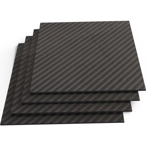 75MM X125MM Matte Surface Pure Carbon Fiber Panel Board 0.25mm-6mm Thickness Composite Hardness Material