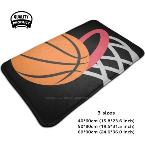 Basketball 3D Household Goods Mat Rug Carpet Foot Pad Nbl Basket Ball Basketball Rim Shot Rimshot Score Goal Sports Sport